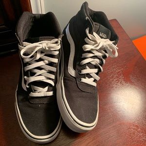 Black High Top Vans 7 M 8.5 W